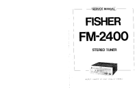 Fisher FM-2400 - Service Manual 